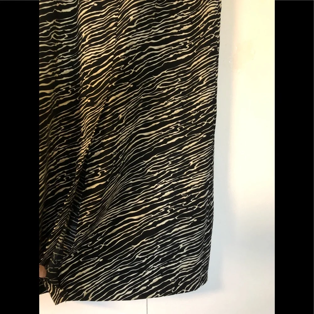 Studio I Sheath Dress sz 12 New with Tags Long Black white zebra - Picture 11 of 15